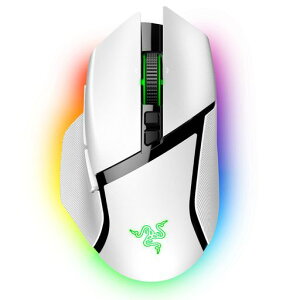 Razer ���C�U�[ Basilisk V3 Pro White �Q�[�~���O�}�E�X ���C�����X Bluetooth ���� �ڑ� Focus Pro 30K �I�v�e�B�J���Z���T�[ 30,000DPI �� 3 ����I�v�e�B�J���}�E�X�X�C�b�`