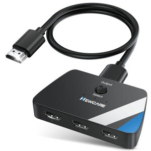 NEWCAREHDMI�ؑ֊�(���z��)4K@60Hz3����1�o��HDMI�Z���N�^�[3�|�[�g�ɑΉ��d���s�v�蓮�yHDMI2.0�P�[�u���t��1.2m�z3D1080PHDCP2.2��