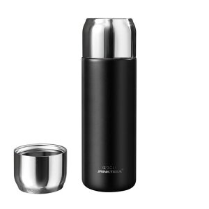 JRINKTEEA ���ۉ��ۗ▂�@�r 500ml �������t�� 2WAY�L���b�v �����^�b�`�J�� ��p�J�o�[�t�� ������ �W���}�O�J�b�v�ɕό` �I�t�B�X �A�E�g�h�A (Black)