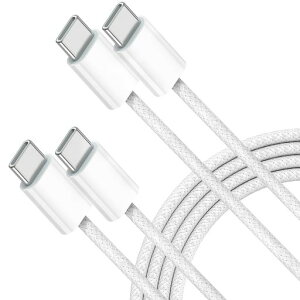 USBTypeC�[�d�P�[�u��USBC/TypeCtoTypeC�P�[�u��1m�y2�{�Z�b�g�zPD�Ή����}���[�dCtoCiPhone16�[�d�P�[�u���f���h�~iPhone16/16Pro/15/15Plus