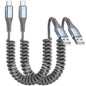 USBTypeC�P�[�u���y1M/2�{�Z�b�g�z�R�C���^�L�т�USB-AtoUSB-C�P�[�u��QC3.0�}���[�d�^�C�vC����3ATPU�f��TypeC�X�v�����O���C���L�k���ݕ֗�iPhone1716/iPhone15