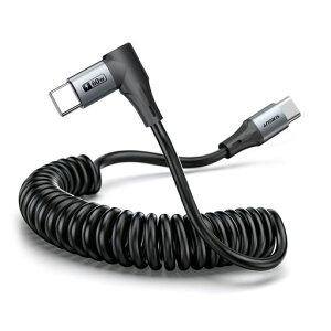 SUNGUY �R�C���� USB-C to USB-C �P�[�u�� 1�{�Z�b�g 1.5m�y�L�k�͈�: 0.4-1.0m�zL���^ �ԍڗp 60W PD�����[�d�Ή� Android Auto CarPlay �Ή� iPhone 17/16/15 Pro Max