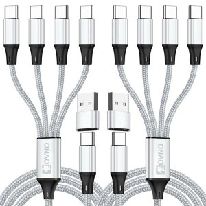 Jovno�y2�{�Z�b�g1.2m�zUSBA/CtoTypeC�^�C�vc�P�[�u��PD+QC�Ή�3.1A�}���[�d4in2�[�d�P�[�u��4USBC�|�[�g�������d�\�i�C�����҂�iPhone15/Plus�A15Pro�A15