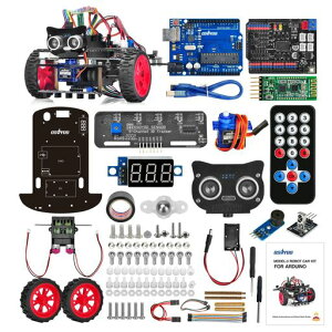 OSOYOOArduino�p�A���h�D�C�[�mUNO���f��3���{�b�g�J�[DIY�X�^�[�^�[�L�b�g�v���O���~���O���\�z���邽�߂̃����[�g����A�v������p�d�����{�e�B�N�X�R�[�f�B���O���@�̊w�K���k�A�w���A�c