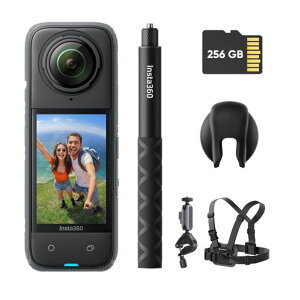 Insta360X4-8K�h��360�x�A�N�V�����J�����A4K�L�p����A�����Ȃ����B��_���ʁA���E�������Y�K�[�h�A135���̘A���B�e�\�ȃo�b�e���[�AAI�ҏW�A��u���␳�A�X�|�[�c/���s/�A�E�g�h�A����-�c
