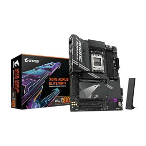 GIGABYTEX870AEliteWIFI7}U[{[h-AMDRyzen9000CPUA16+2+2tF[YVRMAő8000MHzDDR5(OC)A3xPCIe5.0AWi-Fi7A2.5GbELANAUSB