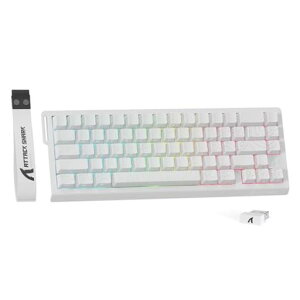 ATTACKSHARKX68PROHE���s�b�h�g���K�[�L�[�{�[�h��������3���[�h�ڑ�2.4GBluetoothUSB-C�L��8KHZ�Q�[�~���O�L�[�{�[�h���s�b�h�g���K�[�����\�ȃA�N�`���G�[�V��������RT0.01mm