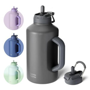 BOTTLE BOTTLE 1.8L ���� �X�e�����X �ۉ��ۗ� �n���h���t�� �W���O ��d�X�e�����X�\�� �֗��Ȏ�����t�� 2WAY���݌� �X�g���[���� �����ݗ��p �A�E�g�h�A ���s �I�t�B�X Workout Sports Baseball