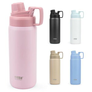 TYESO ���� 750ml �^��f�M �X�e�����X�{�g�� ������ �L�� �ۗ� �X�|�[�c�{�g�� �y�� �􂢂₷�� �R��h�~ �t�^��̌^�n���h�� ��l �q�� �W�� �A�E�g�h�A
