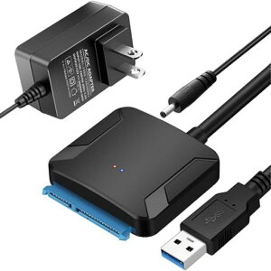 sata usb �ϊ��P�[�u�� SATA USB�ϊ��A�_�v�^�[ 3.5�C���` 6TB ���� HDD �n�[�h�f�B�X�N 2.5�C���` 18TB HDD SSD USB3.0�ڑ� �d���A�_�v�^�[�t�� UASP�Ή� 6Gbps�]�����x
