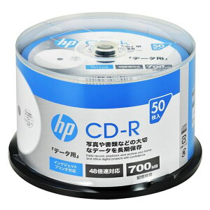 �q���[���b�g�E�p�b�J�[�h(HP)1��L�^�pCD-R700MB50���C���N�W�F�b�g�v�����^�Ή��z���C�g48�{��SR80FP50SH1