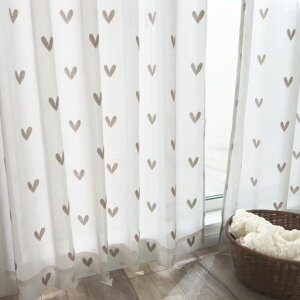 �y144�T�C�Y�z���Y�~���[���[�X�J�[�e��2���g�yHeart�n�[�g�z34076�O���[�W��(��100cm��x��133cm��)�ՔM�f�MUV�J�b�g�ډB���k�����G�R���G