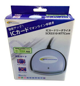 NTT�R�~���j�P�[�V�����Y�ڐG�^IC�J�[�h���[�_�[�E���C�^�[e-TaxWin&Mac�Ή�SCR3310-NTTCom