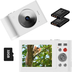 �y2025�V�o��z�f���A���X�N���[���f�W�^���J��������f30FPS�f�W�J���R���f�W32GB�J�[�h�t��18X�f�W�^���Y�[����Ԃ�␳�y�ʃR���p�N�g�J����4kIPS2.8�C���`�o�b�e���[2��type-c�[�d�����{�c