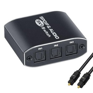BLUPOW SPDIF/TosLink ���f�W�^�� �ؑ֊� 3����1�o�� ���P�[�u���ؑ� ���f�W�^�� ���z�� ���t�@�C�o�[ �I�[�f�B�I�X�v���b�^ �I�[�f�B�I�ؑ֊� toslink ���z ���f�W�^���Z���N�^�[ ���P�[�u�� ���c