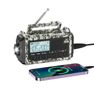 Mesqool�h�Ѓ��W�I12000mah�\�[���[�[�d/���/�����d��/�Ǐ������v�tFM/SW/AM/�Ή�(FM76.00Mhz-108MHz)SOS�A���[�g�t�����^���W�I�X�}�z�ɏ[�d�\���O�Ŏg����|�[�^�u�����W�I���d�rUSB�[�d