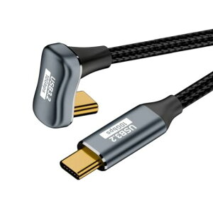 cablecc 10Gbps 100W USB-C USB 3.1 Type C �I�X - �I�X �����f�[�^�P�[�u�� ���Α� U���^ �w�ʊp�x�t�� �X���[�u 50cm