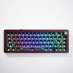 GMK67�K�X�P�b�g�}�E���g���J�j�J���L�[�{�[�h�L�b�g�A�z�b�g�X���b�v�\��Bluetooth5.0/2.4G/Type-C�g���C���[�h65%EVA�}�b�g�J�X�^�}�C�Y���ꂽRGB�L�[�{�[�hWindows/Mac�ƌ݊�������(���b�h)