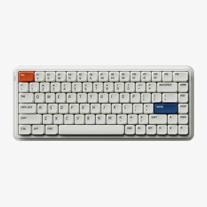 MelGeek O2 Mac��p�݌v ���[�v���t�@�C�� ���C�����X���J�j�J���L�[�{�[�h 3���[�h�ڑ� �z�b�g�X���b�v RGB(�z���C�g)
