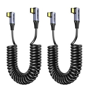 USBC�P�[�u���R�C���^������莮�L�k����2�{�Z�b�gPD100W�}���[�d480Mbps�����f�[�^�]��Type-CtoType-C(CtoC)�܂��Ƃ�[�d�P�[�u��iPhone17/16/GalaxyS24/iPad