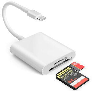 �y2026�V�o��zType-C�J�[�h���[�_�[USB3.0OTG�@�\����2in1SD/TF���[�_�[�����f�[�^�]���ʐ^�E�r�f�I�E�t�@�C���Ή�iPhone15/Macbook/Android�Ή�