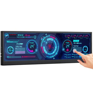 wisecoco 12.6 �C���` ���o�C�����j�^�[ NV126B5M-N41 FHD IPS 1920x515 10�_�^�b�`�p�l������ �������j�^�[ �~�jHDMI���� LCD�f�B�X�v���C PC CPU RAM HDD�f�[�^�\�� �c����] �X�s�[�J�[����