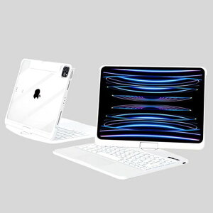 360�x��] iPadAir11�C���` (M4/M3/M2)/ Air ��5/4���� 10.9�C���`�p�� �L�[�{�[�h�P�[�X ���� iPadPro11�C���` ��4/3/2/1����p�� �L�[�{�[�h �N���A 7�F�o�b�N���C�g�t�� �g���b�N�p�b�h�t�� �܂肽����