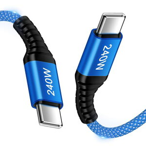 USBCtoUSBC�P�[�u���y240WPD3.1���}���[�d1.8m�z�^�C�vCUSBPPS2.0�Ή�E-Marker�`�b�v���ڍ��ϋv�i�C�����҂�480Mbps�f�[�^�]��USBCtoC�P�[�u��iPhone