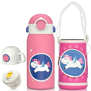 Fjbottle600ml�q������2WAY�X�g���[�����^�b�`�����݃L�b�Y�{�g���ۉ��ۗ�R��Ȃ��܂ق��т�R�b�v�t�����[�J�o�[�t���}�O�{�g���ۈ牀�ʊw�������s�v���[���g�s���N