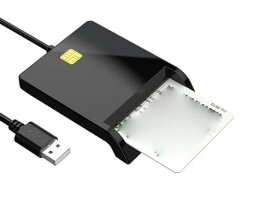 icカードリーダーライタ接触型軽量マイナンバー対応1.5mケーブルブラック日本語説明書付き