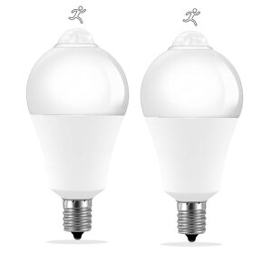 HXWYE17�l���Z���T�[LED�d��7WE17����800LM60W�`�����ԊO���Z���T�[���C�g�l���d��A60(60mm�a)�����_��/�����ߓd�ȃG�l�h�ƌ��֊K�i�L�����ʏ������񒲌������F6000K(2�Z�b�g)