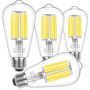 WonninekLED�d��E26�����G�W�\���d��10W100W�`�����d���F2700K���P�x1535���[����PSE�F�؍ς�led�t�B�������g�d���V�����f���A�pLED�d��ST64�ȃG�l�L�z���������Ή�(4��)