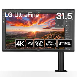 LG���j�^�[�f�B�X�v���CUltraFineDisplay32UN880K-B31.5�C���`/4K(3840x2160)/IPS/DCI-P395%/HDR/�A���`�O���A/HDMIx2/DisplayPort/USBType-C(USB