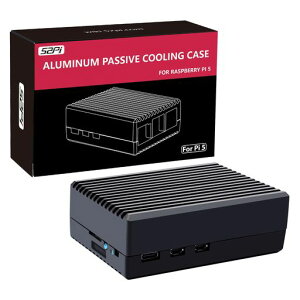 GeeekPi �A���~�j�E���P�[�X Raspberry Pi 5 Pi 5�p �p�b�V�u��p�P�[�X ��p�R�����ƃT�[�}���p�b�h�t�� Raspberry Pi 5�p