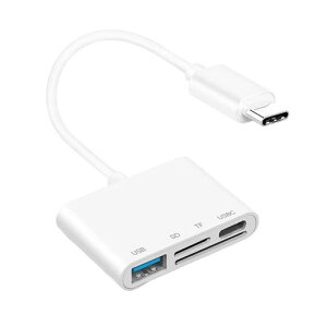 SD�������[�J�[�h���[�_�[4in1USB�}���`�J�[�h���[�_�[sd�J�[�h���[�_�[type-c/TF�ǎ�Type-C/USB�Ή������f�[�^�]���ϊ��A�_�v�^�ʐ^���批�yPDFPPTXLSDOC�ǂݏ����������o�����]��OTG
