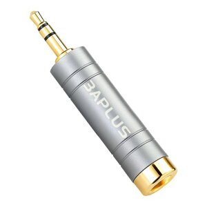 3APLUS 3.5mm-6.35mm �ϊ��v���O �I�[�f�B�I�ϊ� 3.5mm(�I�X) - 6.35mm(���X) �C���z���v���O�W���b�N�ϊ� �d�q�s�A�m/�w�b�h�z��/�A���v�p DJ36 1����