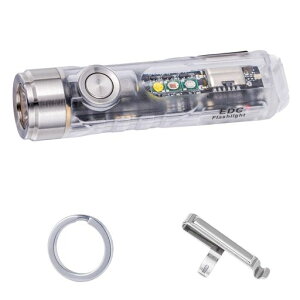 RovyVon A8-G4 USB-C�[�d��LED���C�g�A450���[���� �R���p�N�g�����d���A���@�\EDC�L�[�z���_�[���C�g(�}�O�l�b�g�x�[�X/�N���b�v�t) 3�F�T�C�h���C�g(����+�Ԍ�+365nm UV)
