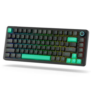 LTCNimblebackNB832���C�����X75%�K�X�P�b�g���J�j�J���L�[�{�[�h�A�g���C���[�hBT5.0/2.4G/USB-C�L���A�z�b�g�X���b�v�\��82�L�[RGB�Q�[�~���O�L�[�{�[�h(�\�t�g�E�F�A��5