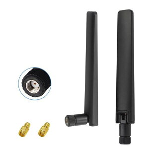 AQTAQ WiFi 6E �A���e�i �f���A���o���h 2.4GHz 5GHz 5.8GHz 12dBi MIMO RP-SMA �R�l�N�^ �A���e�i WiFi WLAN ���[�^�[ ���C�����X �l�b�g���[�N �J�[�h USB �A�_�v�^�[ �Z�L�����e�B IP