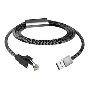Leehitech3M2.5Gbps�M���`��USBAto�L��LAN�A�_�v�^�[�P�[�u���M�K�r�b�g�X�s�[�h�A�b�vRJ45�C�[�T�l�b�g�ϊ��P�[�u�����ڐڑ��x���Ȃ�Thunderbolt