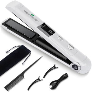 KEYNICE�w�A�A�C�����R�[�h���X�~�j�X�g���[�g�J�[��2way�O���pUSB�[�d�������^��15mm�v���[�g�j�����p3�i�K���x���߃R���p�N�g�����Y�y�ʃg���x�����s�o��KN-2606�z���C�g