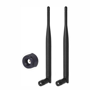 BINGFU2.4GHz5GHZ6dbiWIFI�A���e�i���w����RP-SMA�v���OWi-Fi���[�^�[�E�l�b�g���[�N�@��pWIFIBluetoothWiMAX�Ή�2�{��