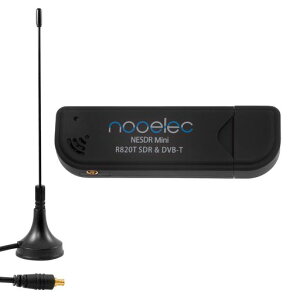 NooelecNESDRMini�~�jUSBRTL-SDR�����ADS-B��M�@�Z�b�g�ARTL2832U�����R820T�`���[�i�[�AMCX���́B������SDR�\�t�g�E�F�A�p�b�P�[�W�ƌ݊����̂����R�X�g�\�t�g�E�F�A�����@�BR820T�`���[�i