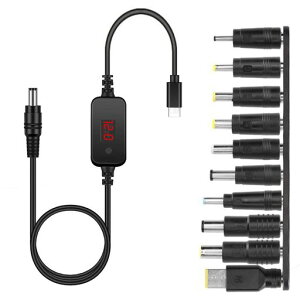 YACHUNUSBC-DCPD�A�_�v�^�P�[�u���ϊ��v���O�t��5.5x2.5mm1.2m�����\�d��5V-9V-12V-15V-20VType-CtoDC�d���P�[�u��5.5*3.0mm�A5.5*1.7mm�A4.0*