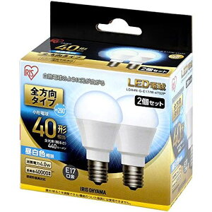 �y�ߓd�΍�z�A�C���X�I�[���}LED�d���������a17mm40W�`���������F�S�����^�C�v2�p�b�NLDA4N-G-E17/W-4T52P