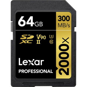 LEXARMEDIAProfessional2000x64GBSDXCUHS-IISD�J�[�hLSD64GCRBNA2000R���s�A���i(64GB2000�{��)