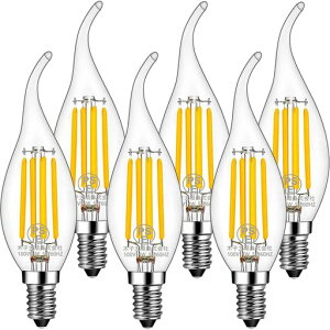 Acidea LED�t�B�������g�d�� C35 E12���� 4W�V�����f���A�d�� �������Ή� PSE�F�؍� 2700K �d���F ���M�d��40W�`���� �G���W�� ���P�x 557LM �ȃG�l �X�C�^ ���^�^�C�v �����Ή� ���� 6����