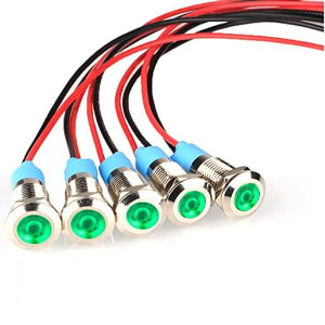 Kiligen5��8mmAC/DC12-24VLED�h���C���W�P�[�^���C�g�p�C���b�g���C�g�V�O�i���C���W�P�[�^(�O���[��)