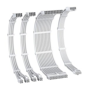 EZDIY-FAB PCIe 5.0 12VHPWR �d����p PSU�P�[�u�� �����X���[�u�P�[�u�� 16AWG�����\���R�A PSU �����P�[�u�� 1*24�s�� ATX/2*8�s��(4+4) EPS/16�s�� (12+4)GPU/PCIE