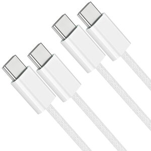 USBC�P�[�u��3M2�{�Z�b�gPD�Ή�100W�}���[�d�f�[�^�]�����ϋv���f���h�~foriPhone17/16/15Pro/Plus/ProMax�AMacBookPro/Air�AiPad